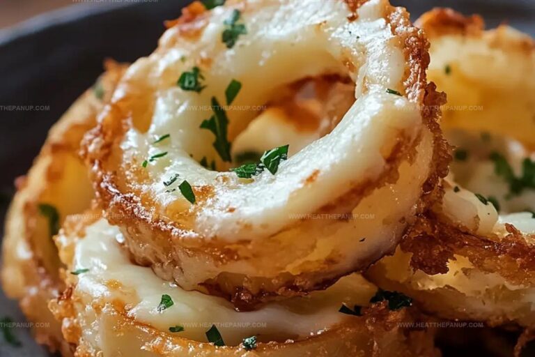 Mozzarella-Stuffed Onion Rings With Garlic Butter Recipe
