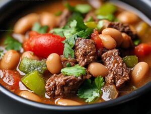 Slow Cooker Pinto Beans, Green Chile, And Beef Recipe