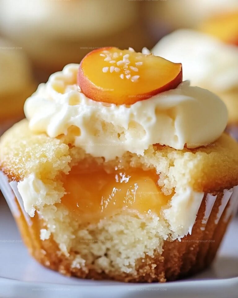 Honey Peach Cream Cheese Cupcakes Recipe