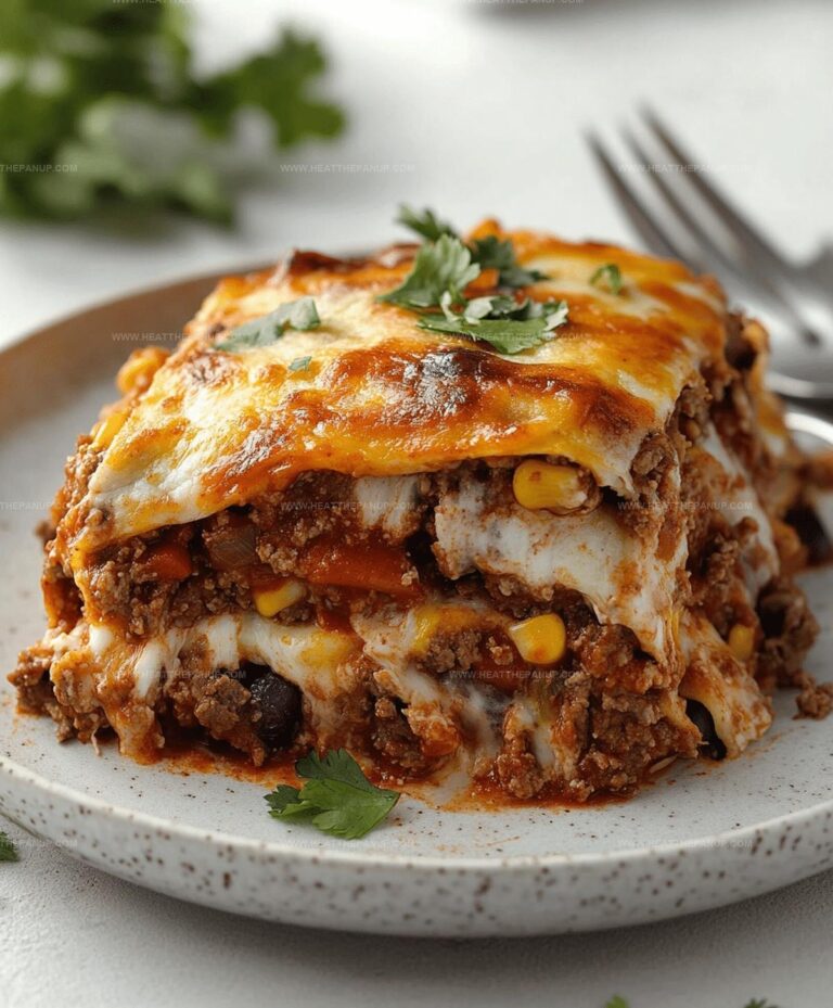 Beef Enchilada Casserole with Corn Tortillas Recipe