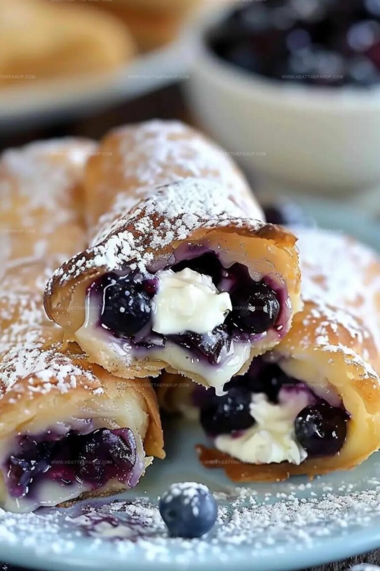 Irresistible Blueberry Cream Cheese Egg Rolls Recipe