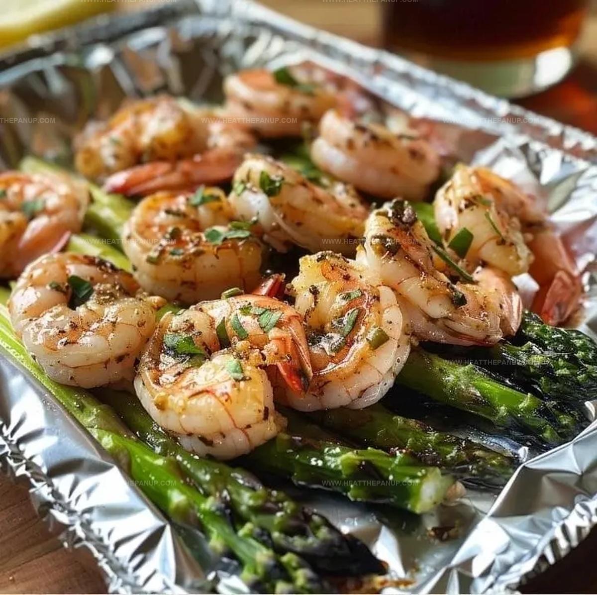 Baked Shrimp And Asparagus Foil Packs Recipe