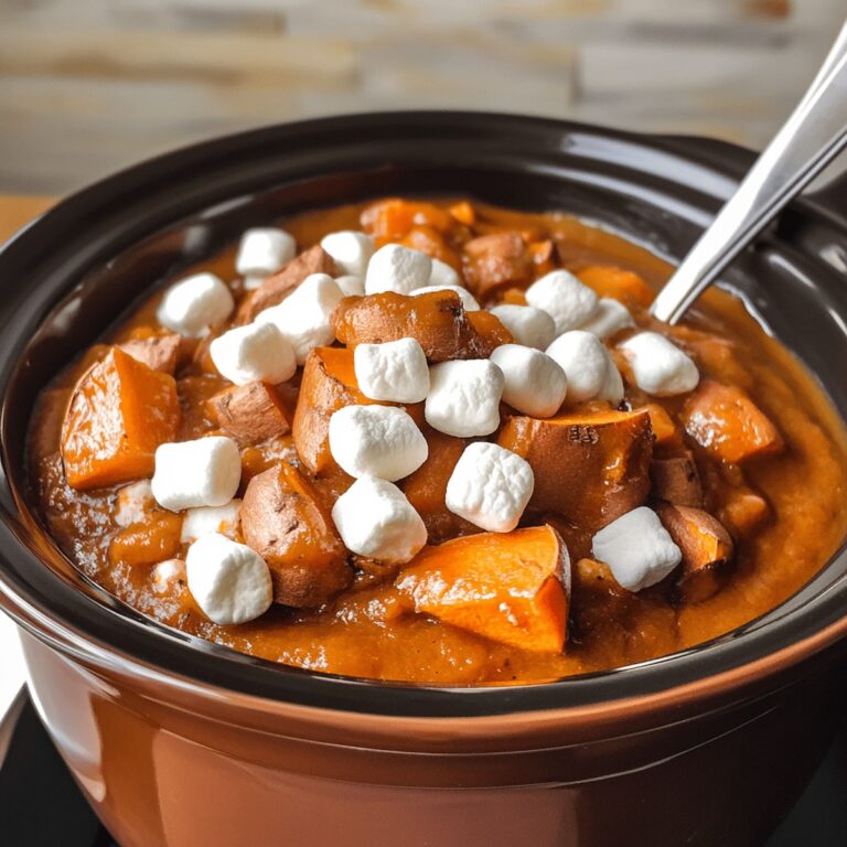 Crockpot Sweet Potatoes With Marshmallows Recipe