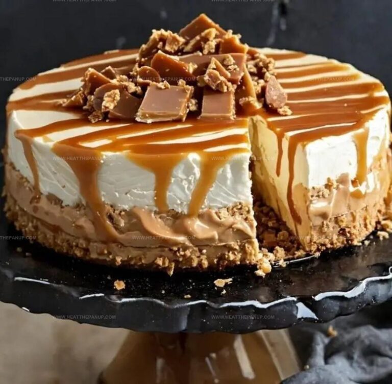 Toffee Caramel No-Bake Cheesecake Recipe