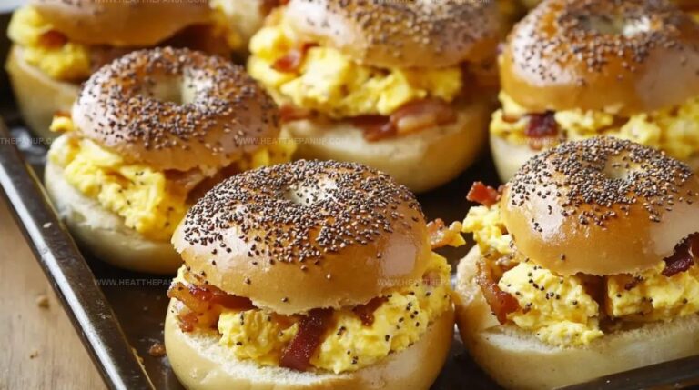 Bagel Breakfast Sliders Recipe