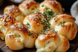 Cheese-Filled Garlic Knots Recipe