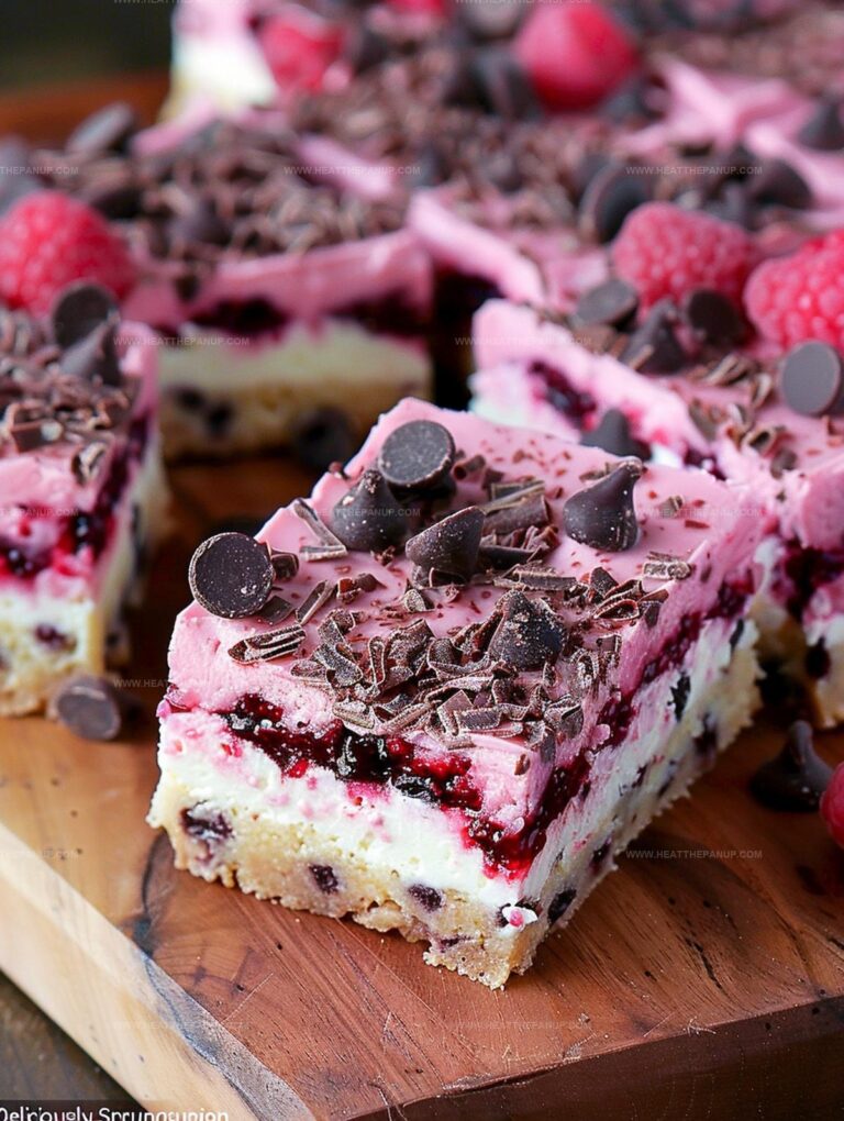 Dark Chocolate Raspberry Pie Bars Recipe