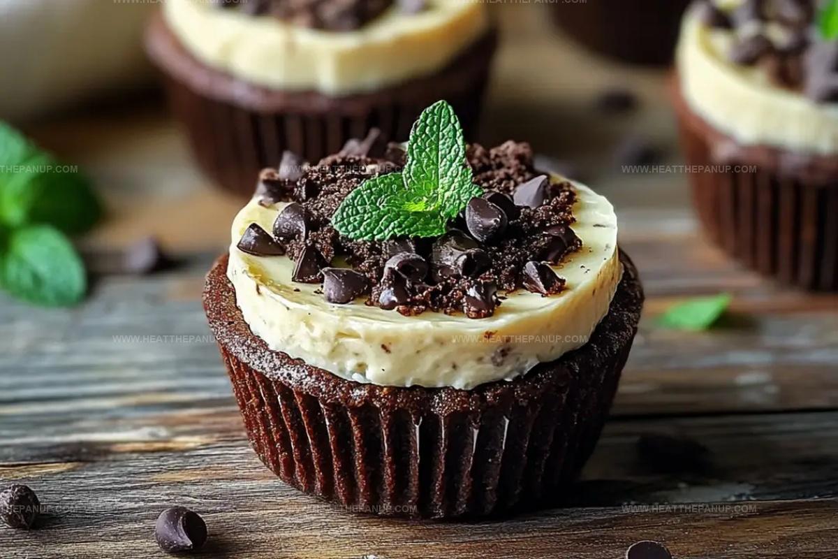 Mint Brownie Cheesecake Cups Recipe