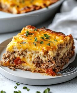 Cheesy Loaded Meatloaf Casserole Recipe