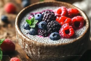 Chia Seed Pudding With Coconut Milk And Berries Recipe