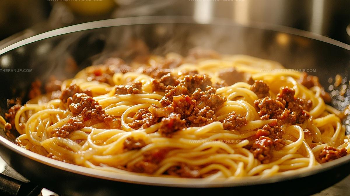 15-Minute Mongolian Ground Beef Noodles Recipe