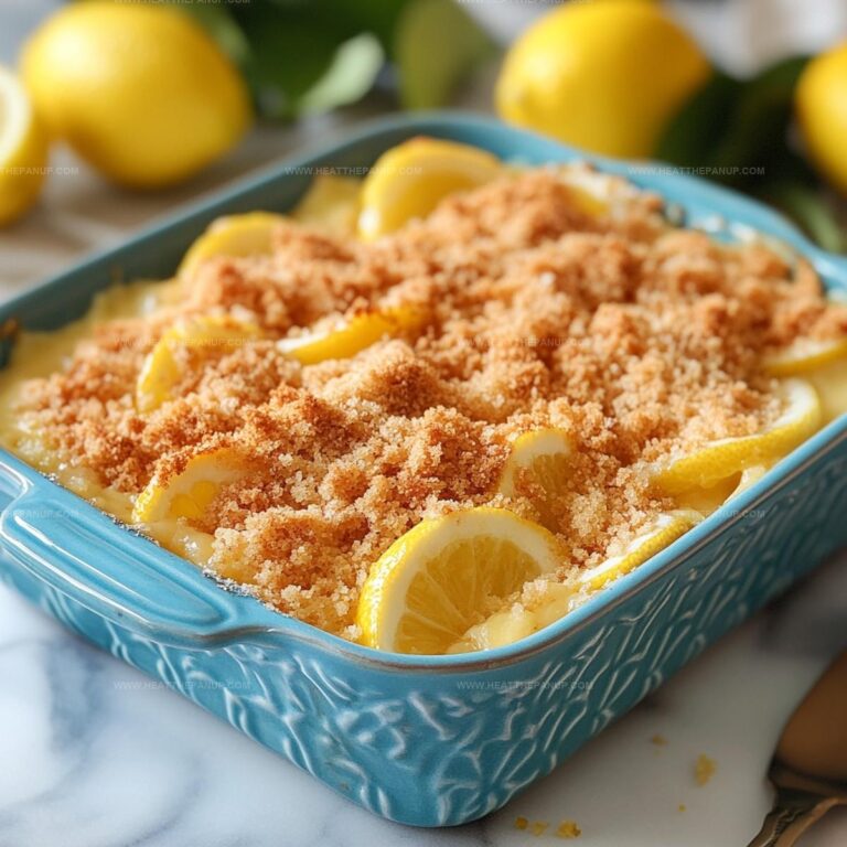 4-Ingredient Lemon Cream Cheese Dump Cake Recipe