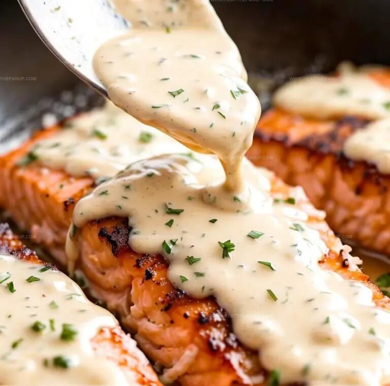 Creamy Herb Garlic Salmon Recipe