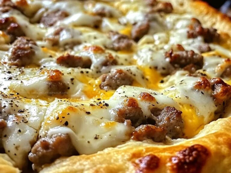Biscuits And Sausage Gravy Breakfast Pizza Recipe