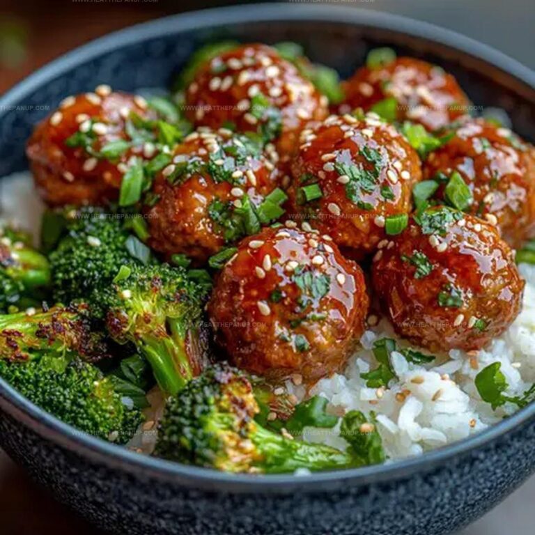 Sticky Mongolian Meatballs And Broccoli Recipe