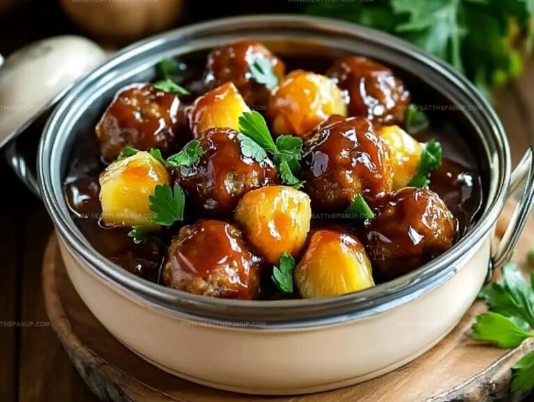 Slow Cooker Pineapple Barbecue Meatballs Recipe