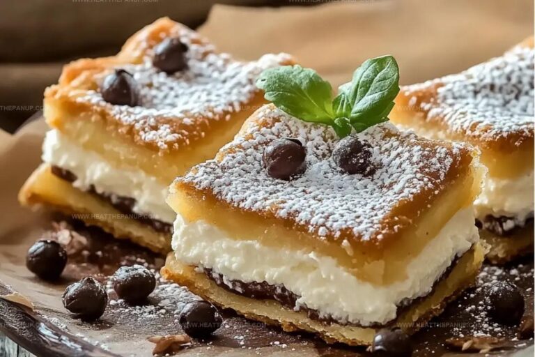 Ricotta Cannoli Squares Recipe