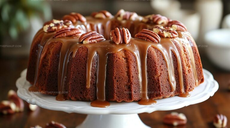Apple Pecan Cake With Caramel Glaze Recipe