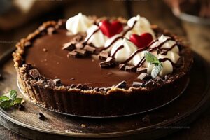 Valentines Day Hot Chocolate Ice Box Pie Recipe