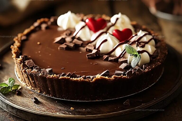 Valentines Day Hot Chocolate Ice Box Pie Recipe