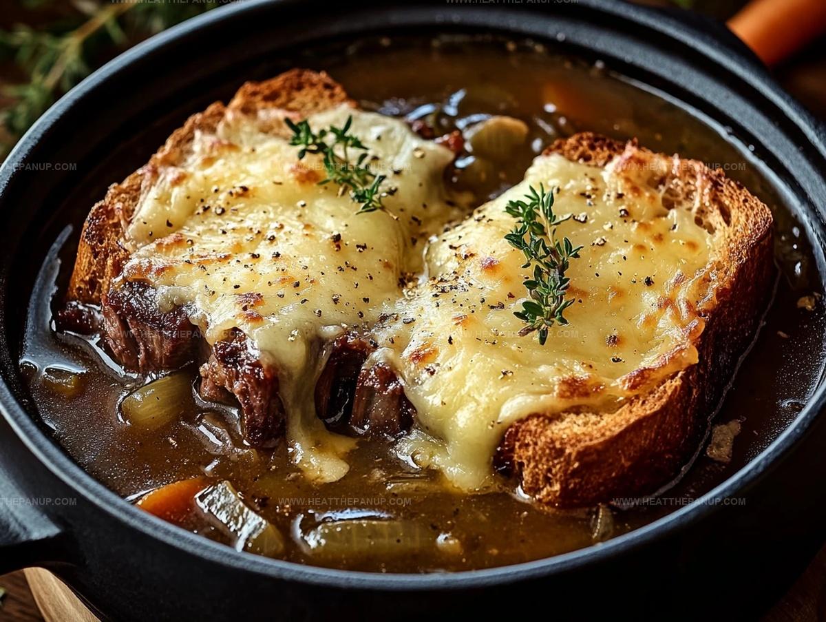 French Onion Short Rib Soup With Gruyere Toast Recipe