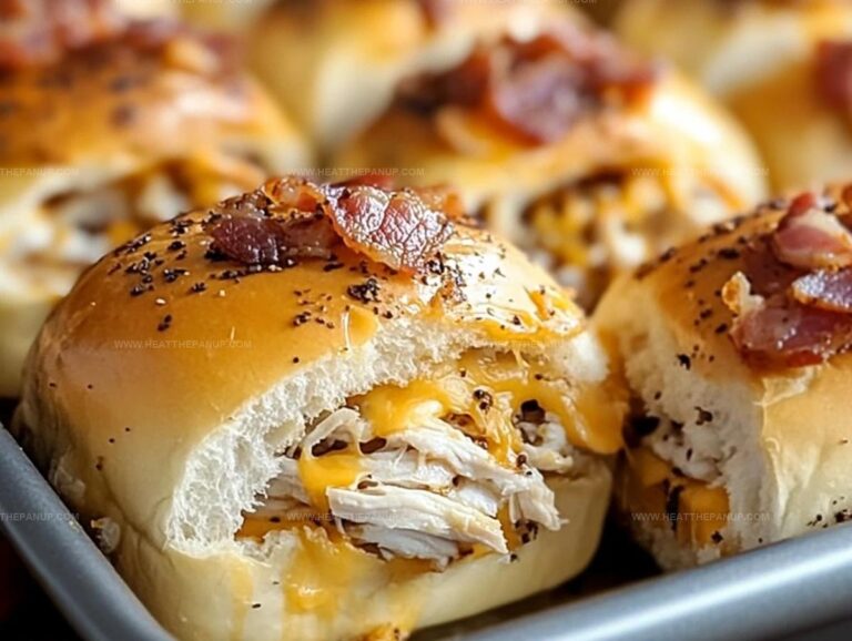 Flavor-packed Chicken Bacon Ranch Sliders Recipe