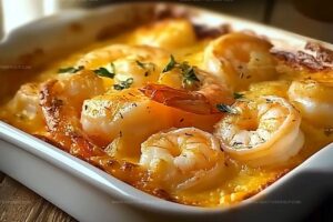 Baked Butter Lemon Shrimp Recipe