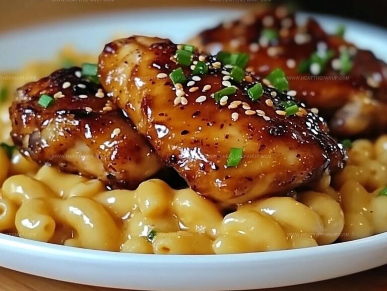 Sweet & Spicy Honey Chicken Meets Macaroni And Cheese Recipe