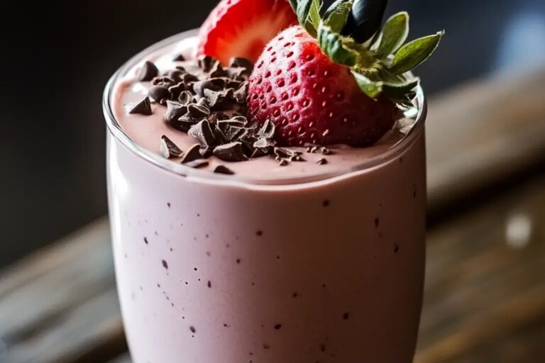 Chocolate Covered Strawberry Protein Shake Recipe