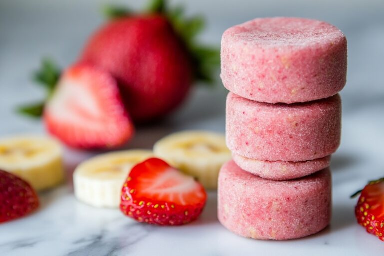 Strawberry And Banana Smoothie Bites For Dogs Recipe