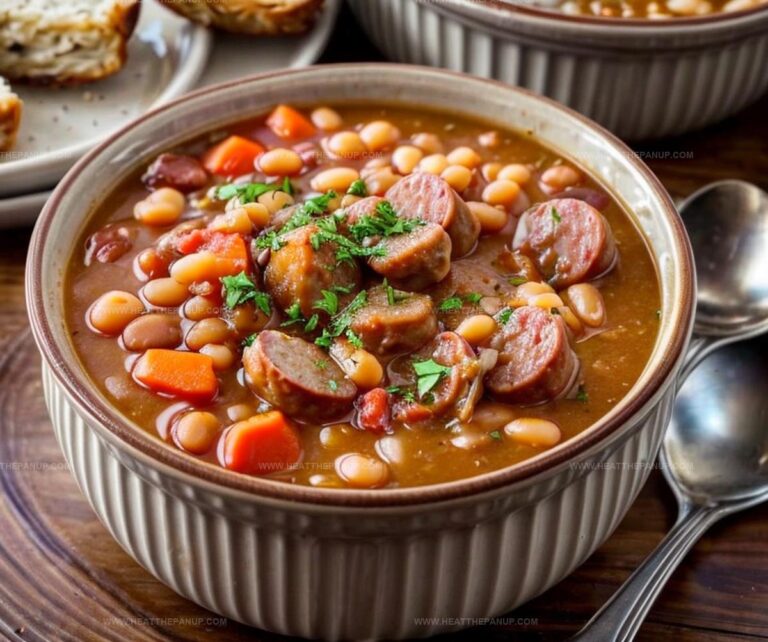 Creamy Bean Soup With Kielbasa Recipe