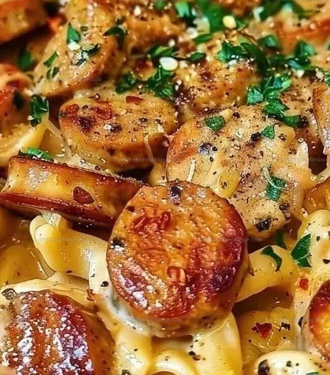 Cooking Cajun Alfredo Sausage Pasta