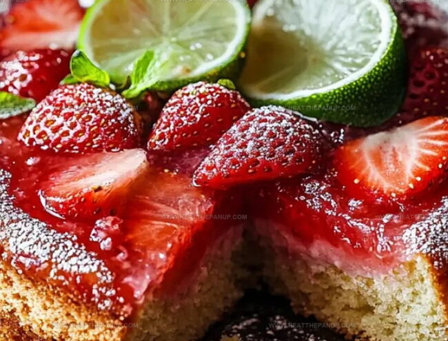 Limeade Cake Tips for a Strawberry-Infused Finish