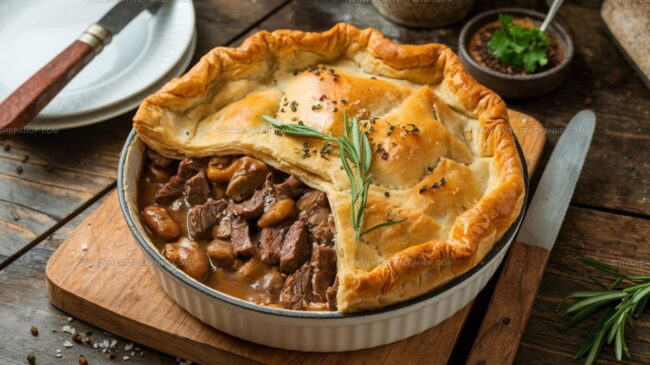 How Are Central European Savory Pies Traditionally Prepared or Baked?